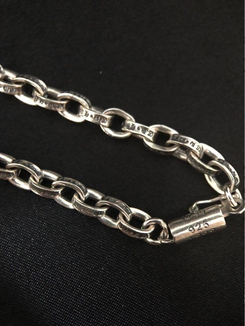 シルバー925 ペーパーチェーン　ブレスレット　20cm 2-33 4404