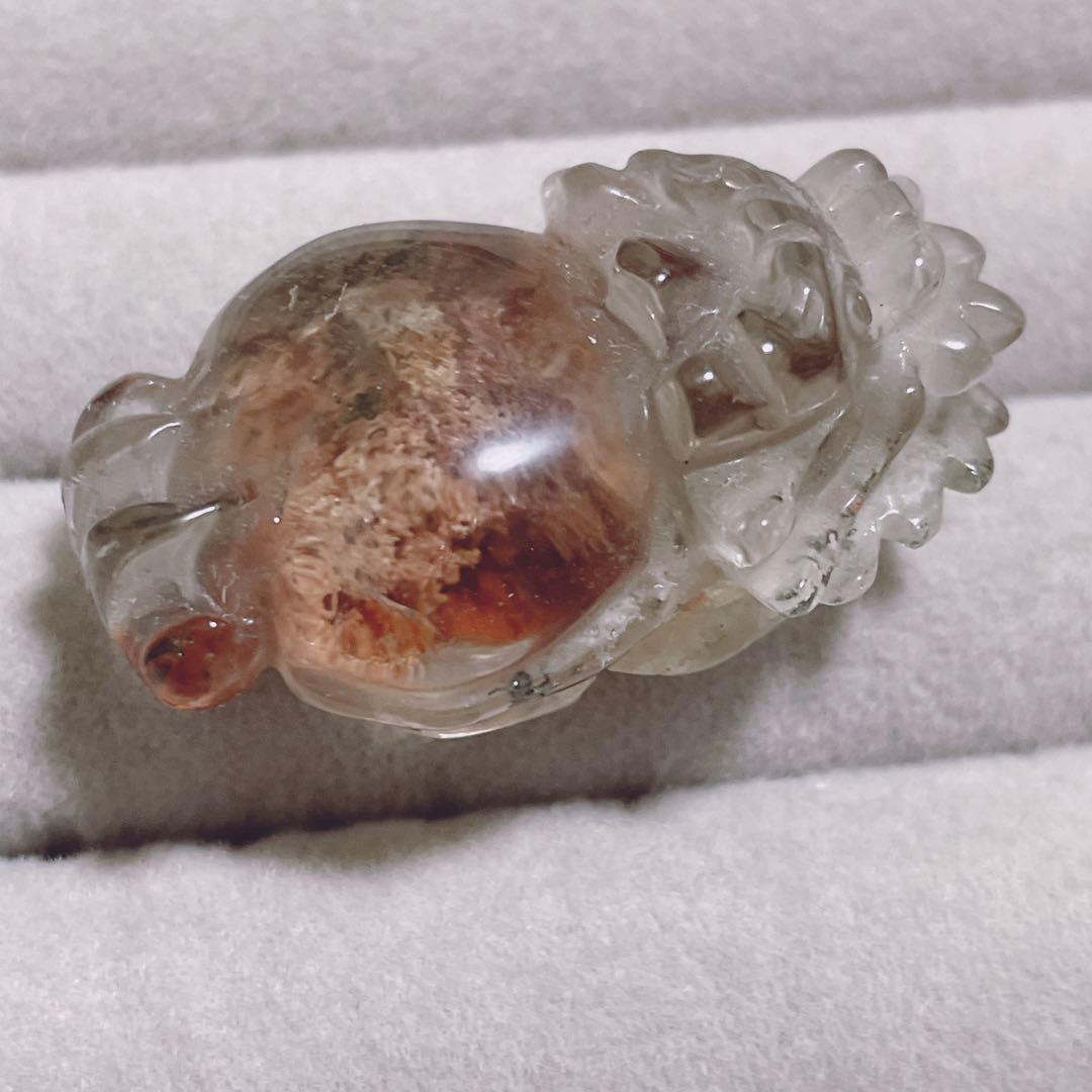 龍亀 ロングイ ガーデンクォーツ スモーキー クォーツ ガーデン レア お守り