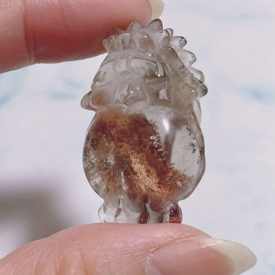 龍亀 ロングイ ガーデンクォーツ スモーキー クォーツ ガーデン レア お守り