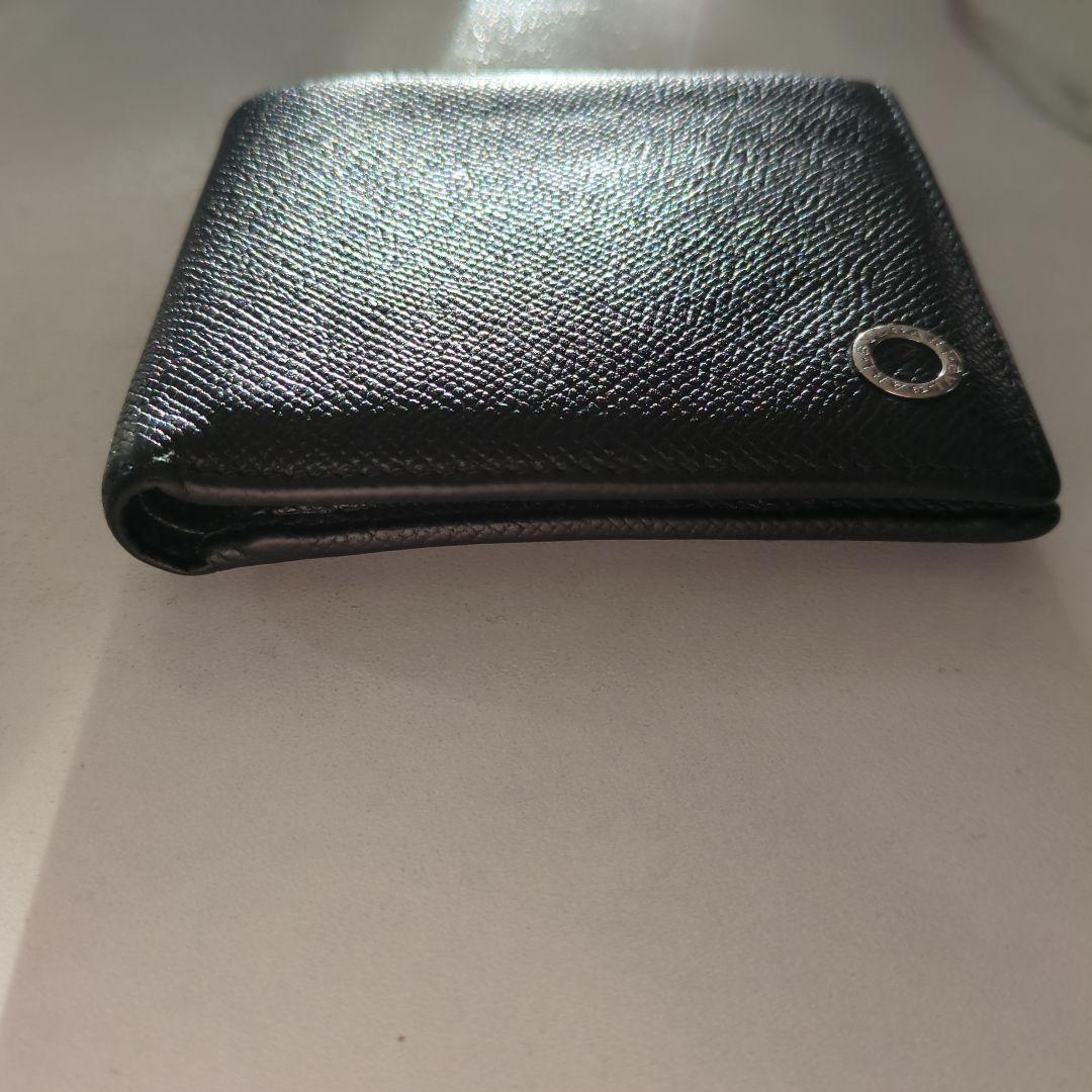 ブルガリレザー二つ折り財布美品