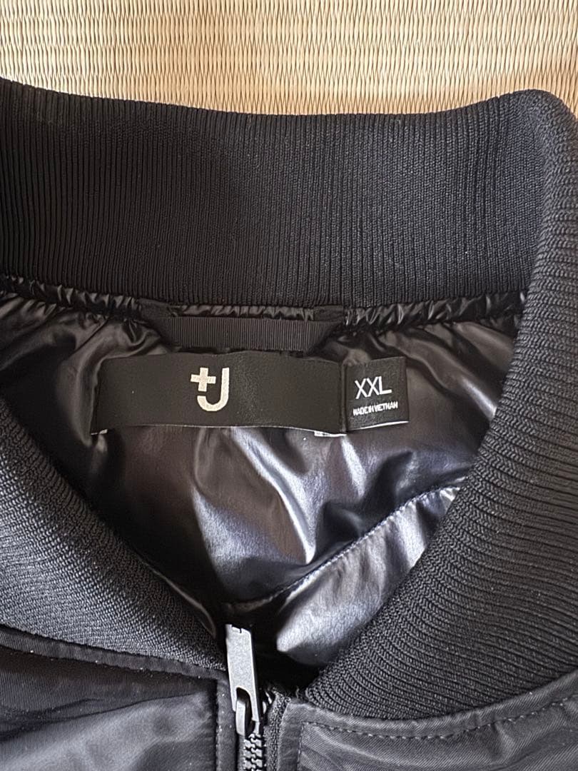 UNIQLO+JハイブリッドダウンオーバーサイズMA-1 2XLブラックユニクロ