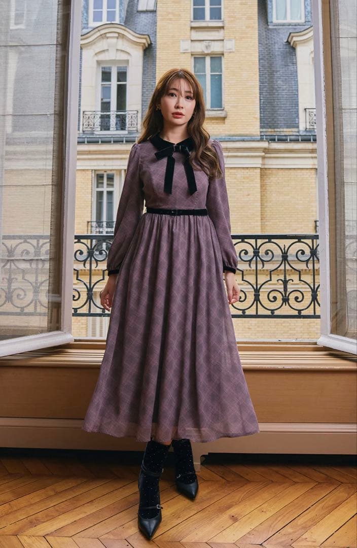 herlipto Grasse Floral Pleated Dress ハリプ