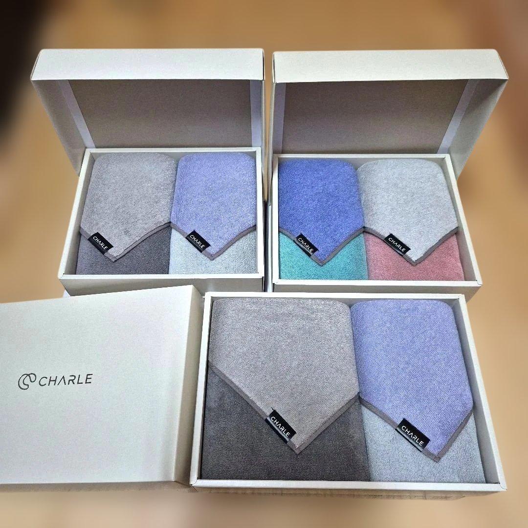 CHARLE シャルレ　タオルギフトセット　フェイスタオル　ミニバスタオル