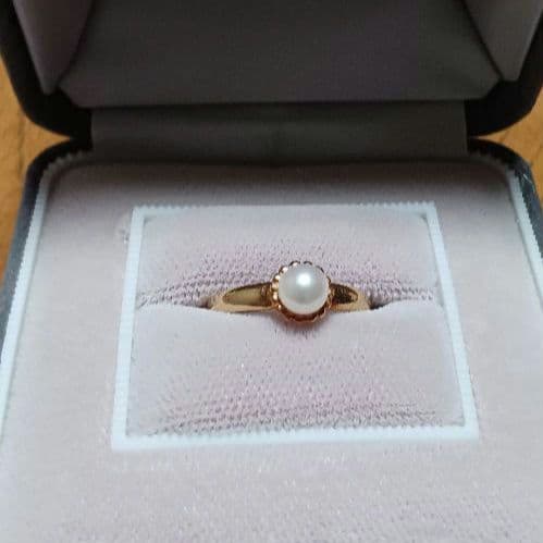 K18パールリング