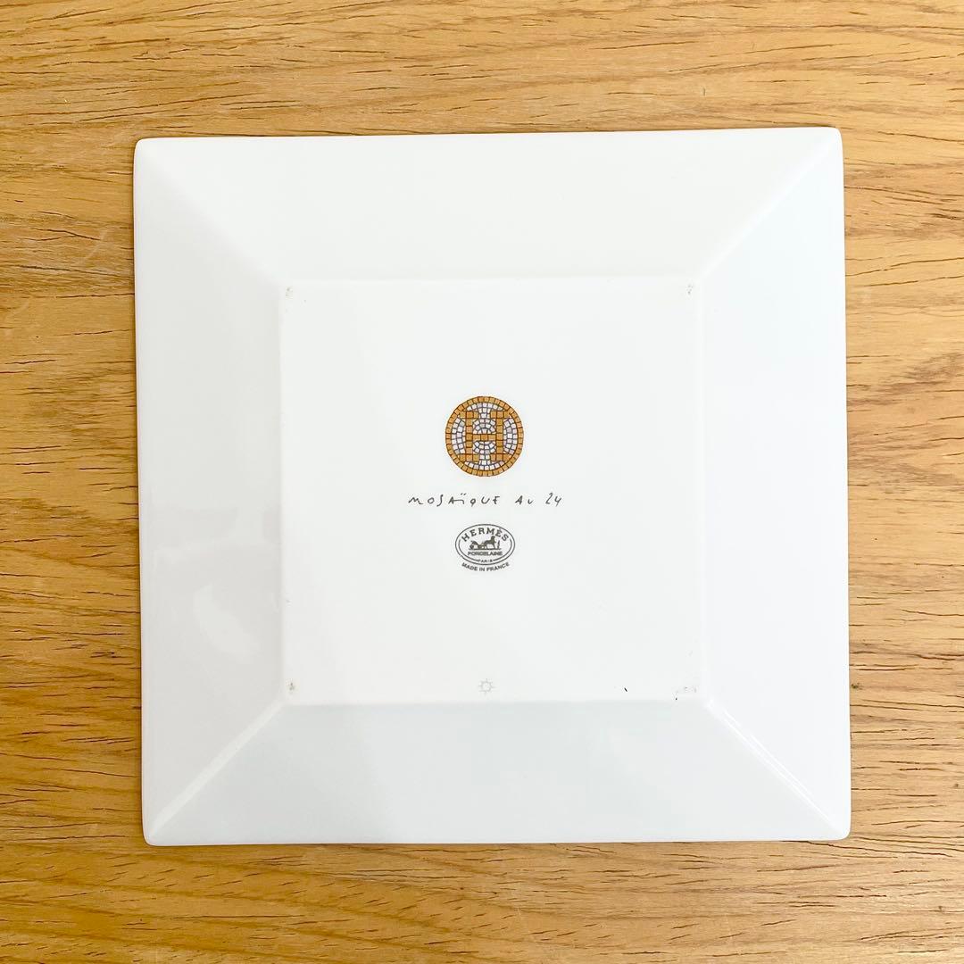 ◎ HERMES モザイク 11cm プチカレ スクエアプレート No.2