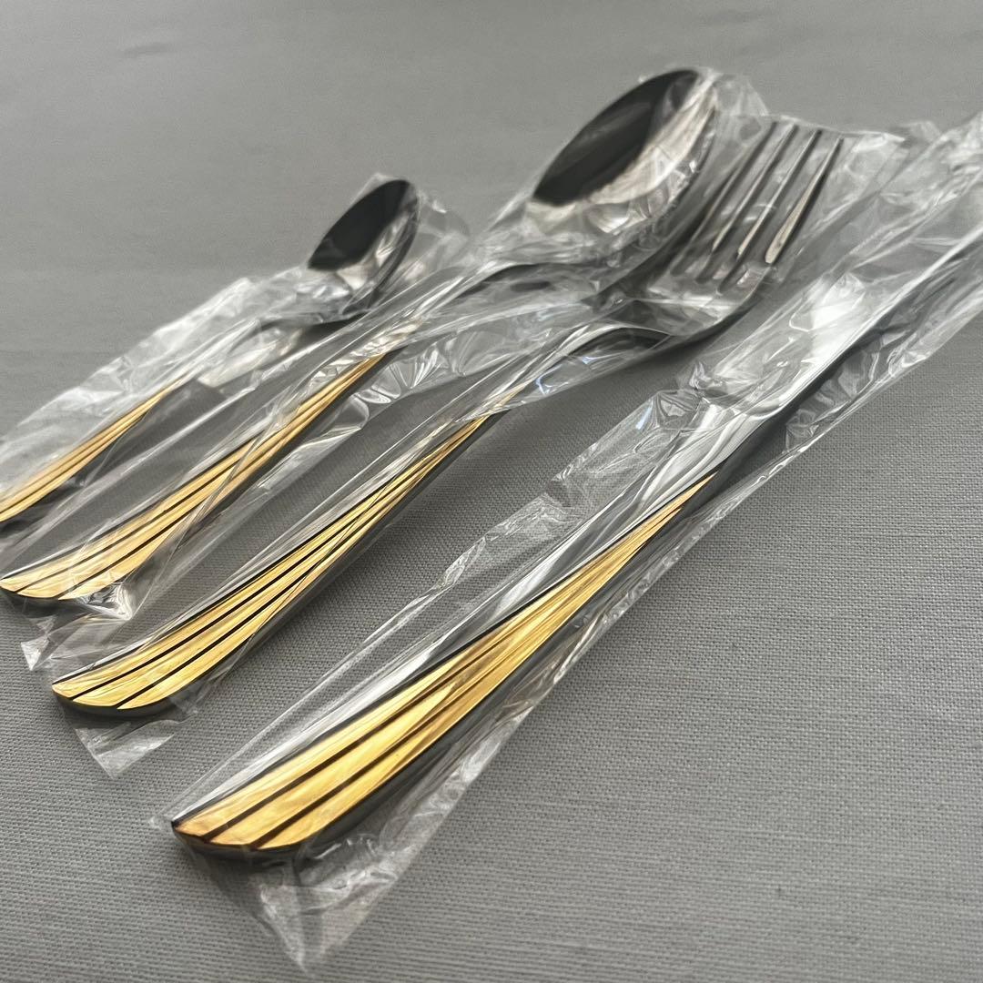 ノリタケ ゴールドウィング ステンレス 金彩 カトラリー スプーン 20本