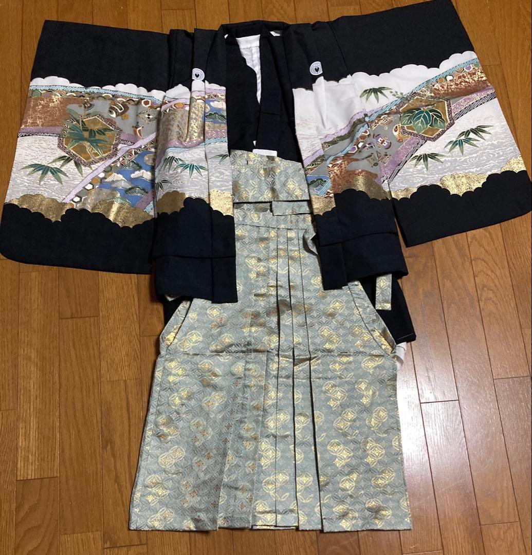 値下げ 七五三 男の子 袴 セット5歳 箱あり 鷹