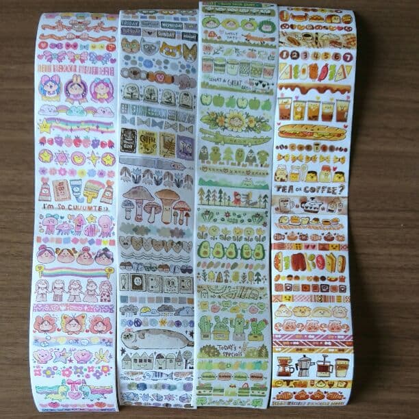 海外マスキングテープ8種類1ループセット