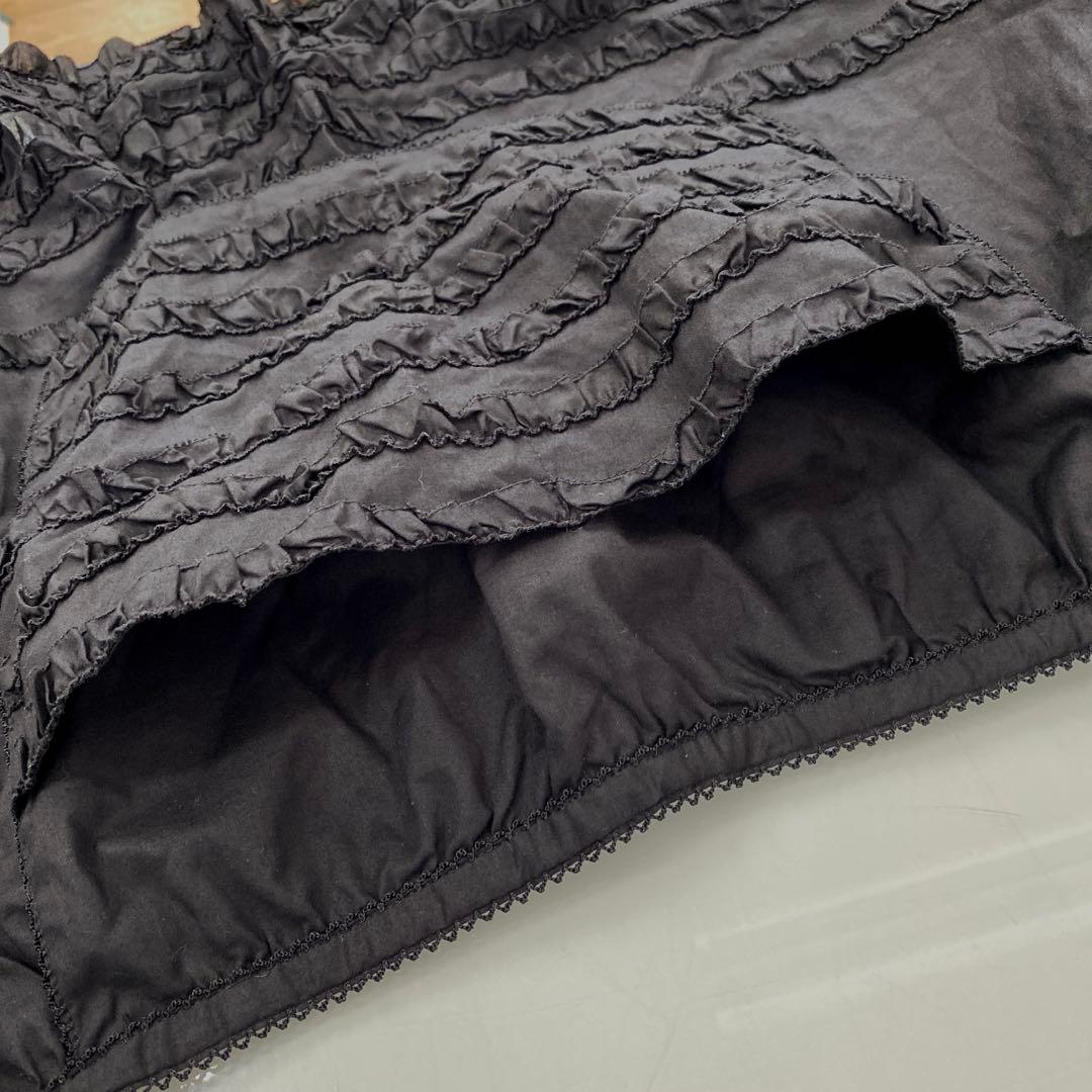 <美品>ピンクハウス ローンエプロン ダブリエ フリル 綿ローン