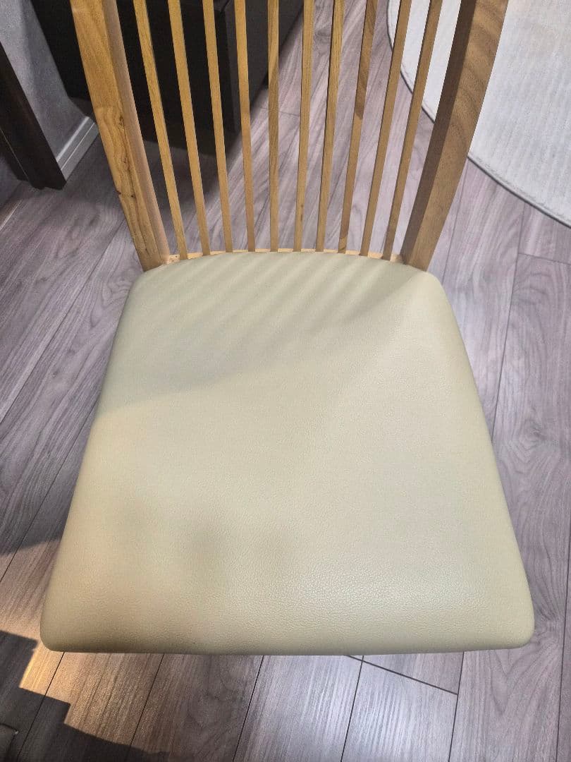 木製ダイニングテーブルセット 2脚+ベンチ