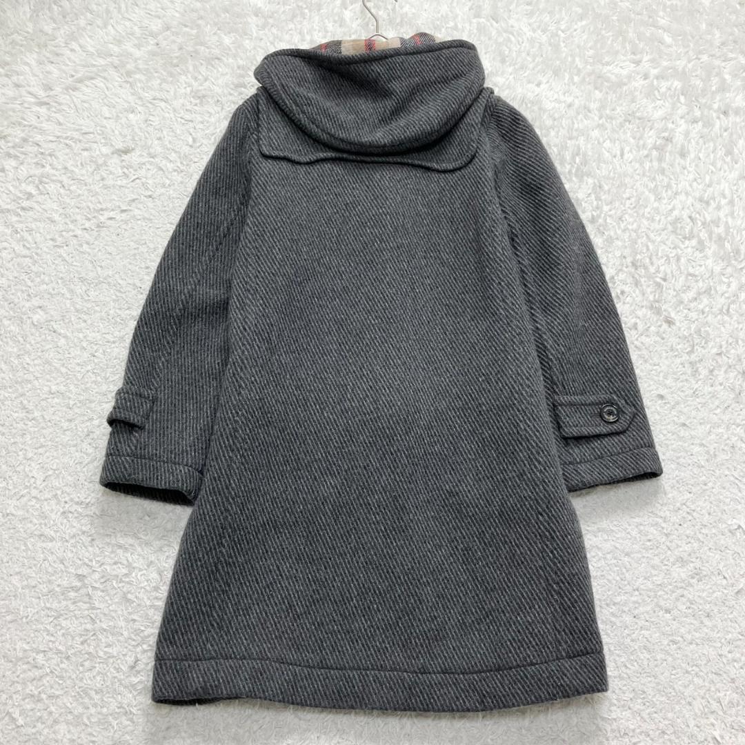 極美品✨マッキントッシュ ダッフルコート ヘリンボーン チェック柄 グレー S