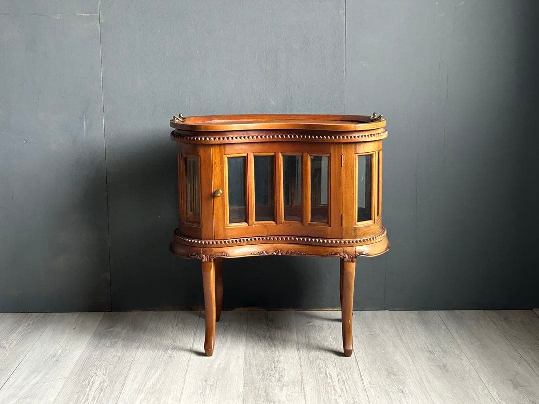 イタリア　マリナ　カッシーリ　ボトルショーケース　マホガニー材　高級　KH