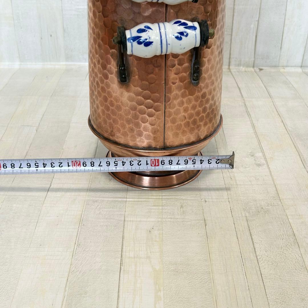 銅製 アンティーク フラワーポット