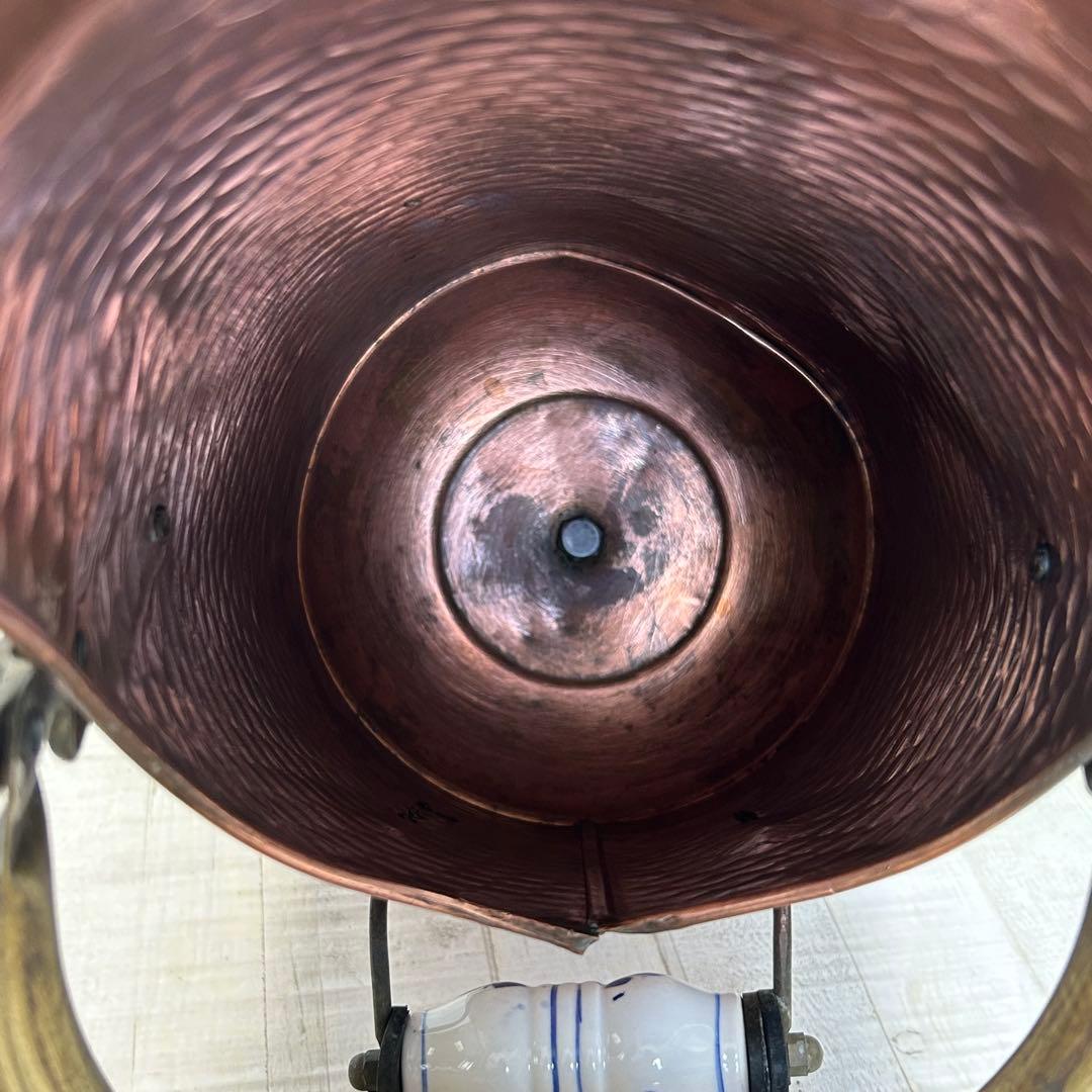 銅製 アンティーク フラワーポット