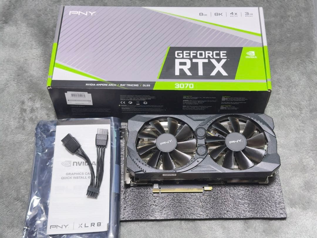 PNY GeForce RTX 3070 8GB 動作確認済 グラフィックボード