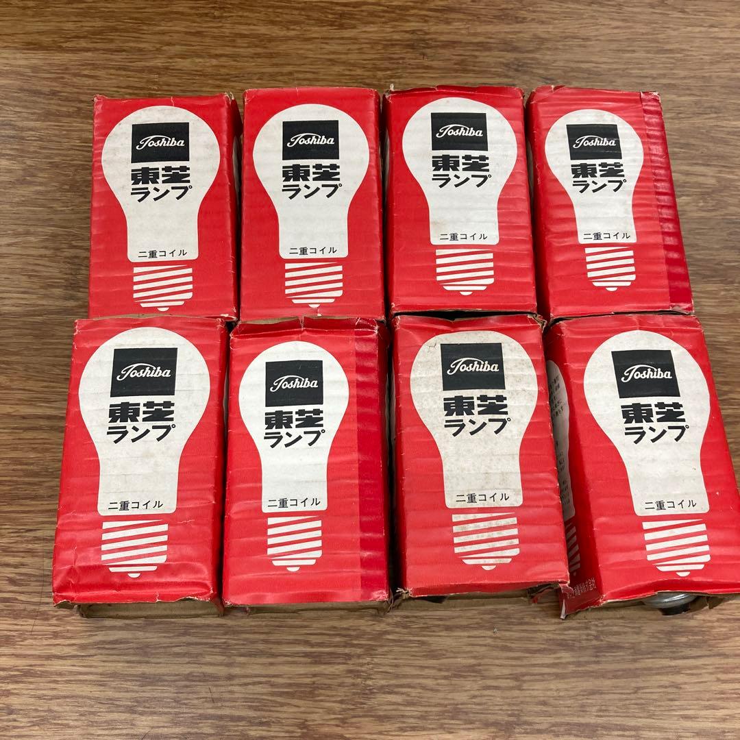 TOSHIBA 白熱球　100v75w 8個