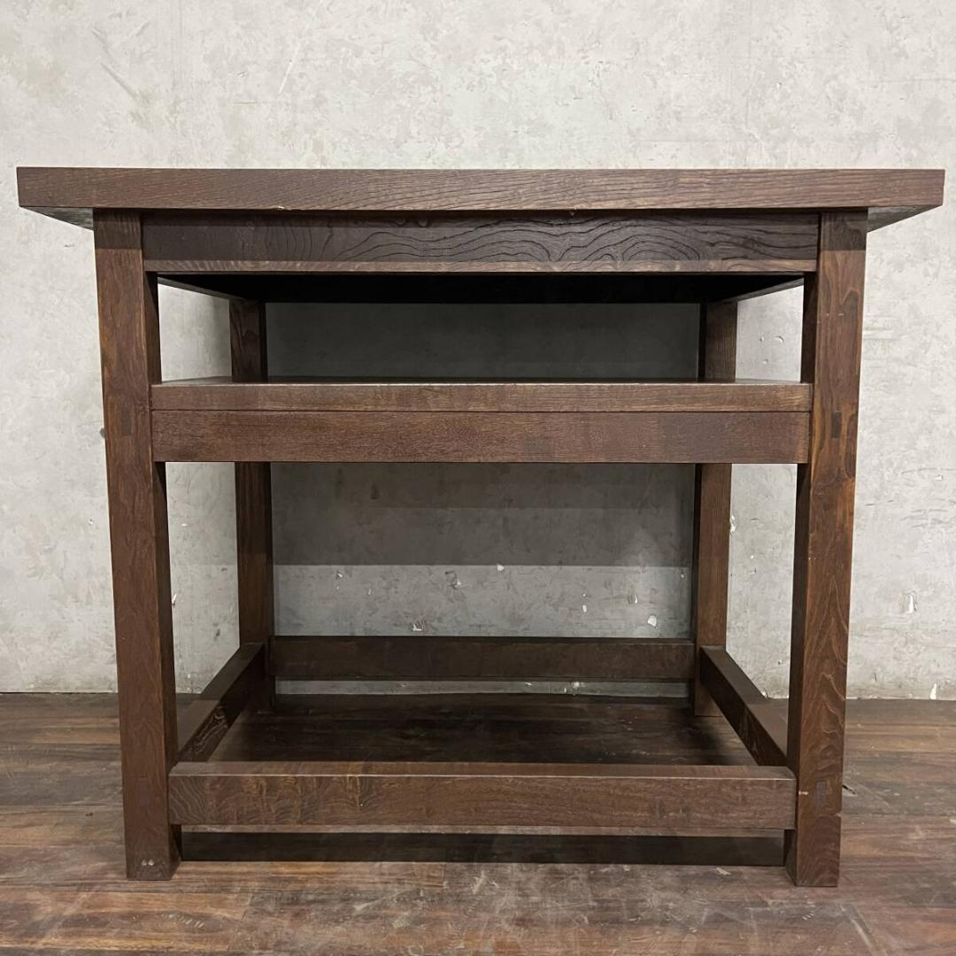 ヴィンテージ オーク材 テーブル W90×D60.5×H70cm 古家具 古民具