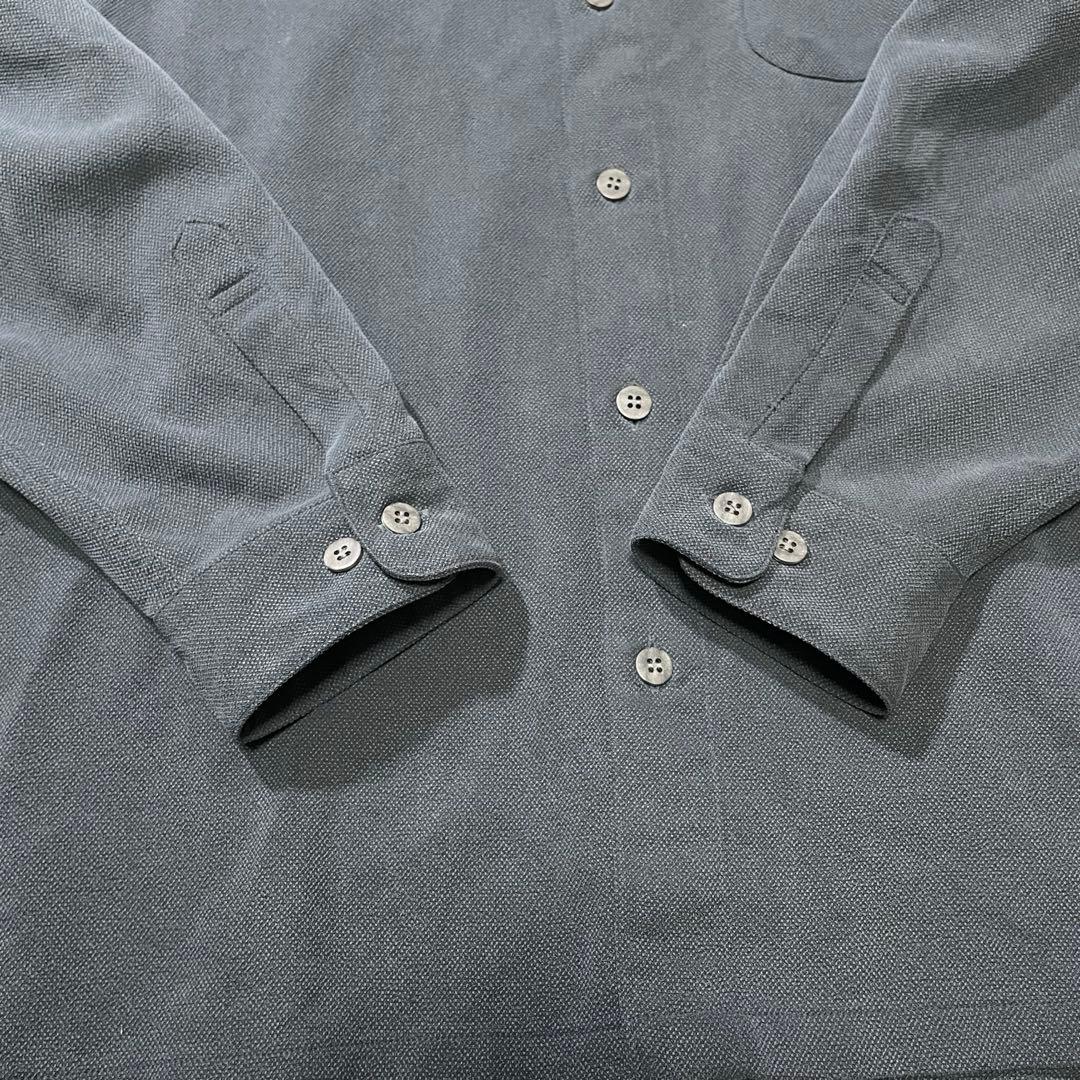 美品　バレンシアガ　スポーツ　長袖　シャツ　ネイビー　大きいサイズ　ビンテージ