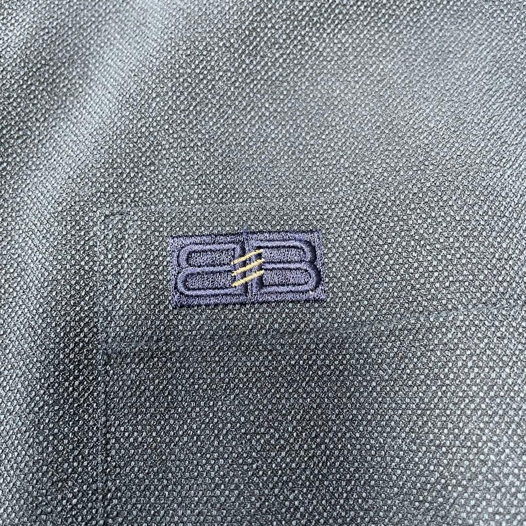 美品　バレンシアガ　スポーツ　長袖　シャツ　ネイビー　大きいサイズ　ビンテージ