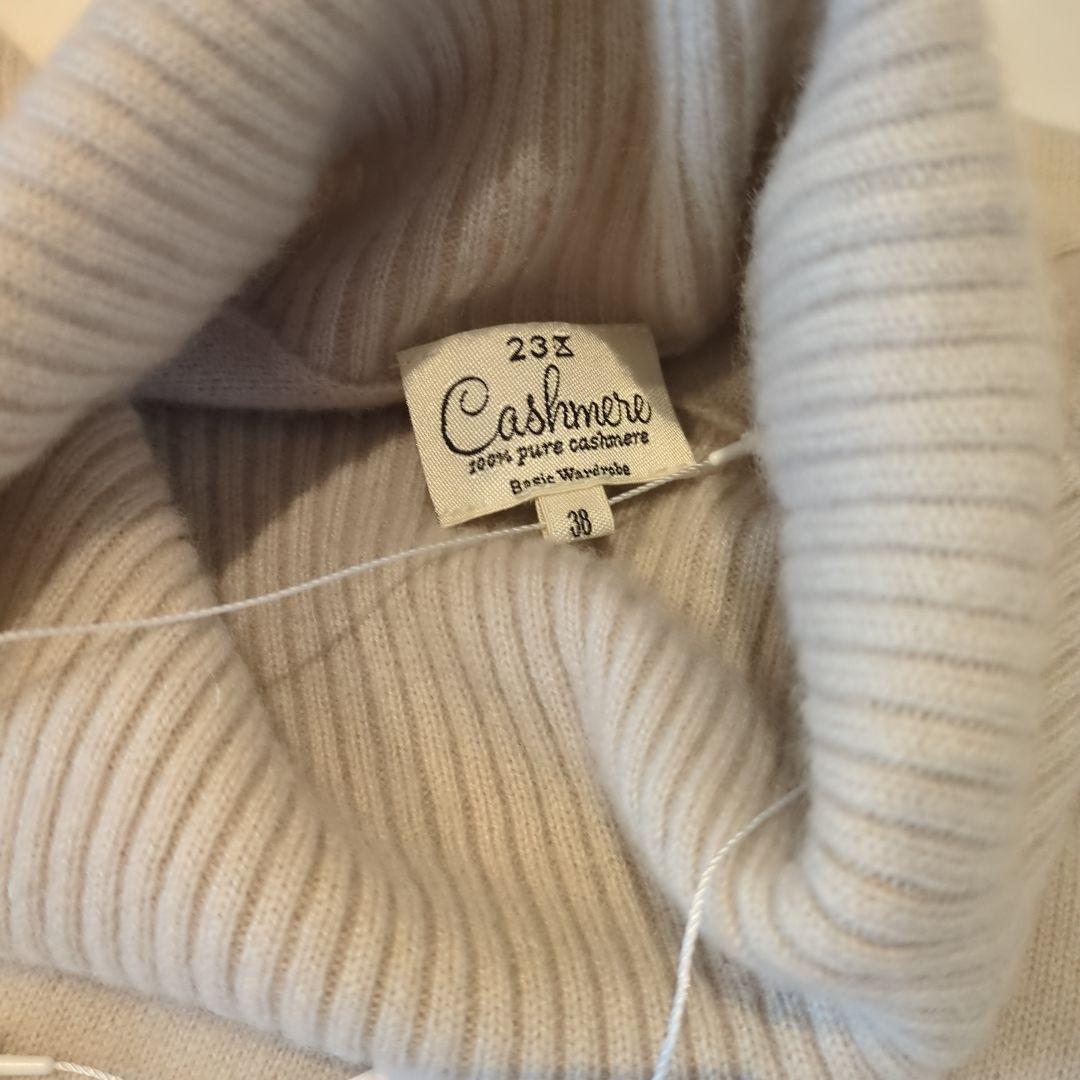 23区 カシミヤハイネック ニットセーター サイズ38 新品