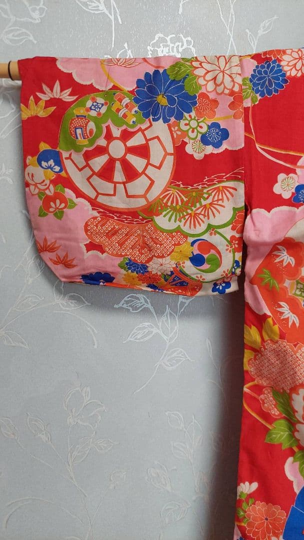 NA222アンティーク子供着物七五三 着丈76センチ裄丈39センチ