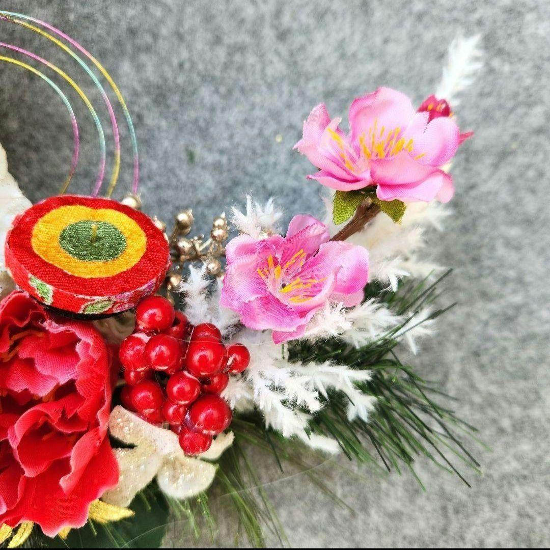 お正月飾り　三日月リース253