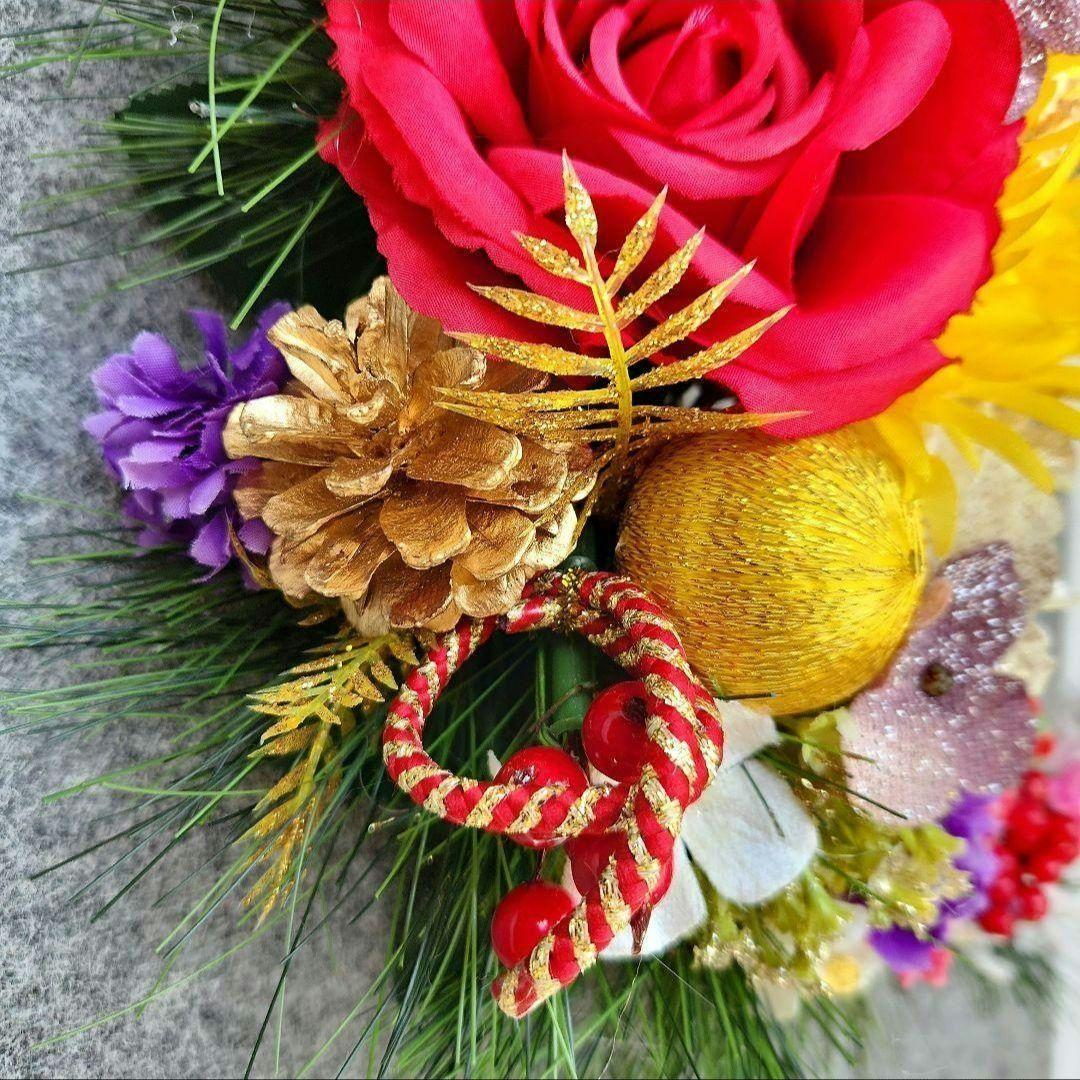 お正月飾り　三日月リース253