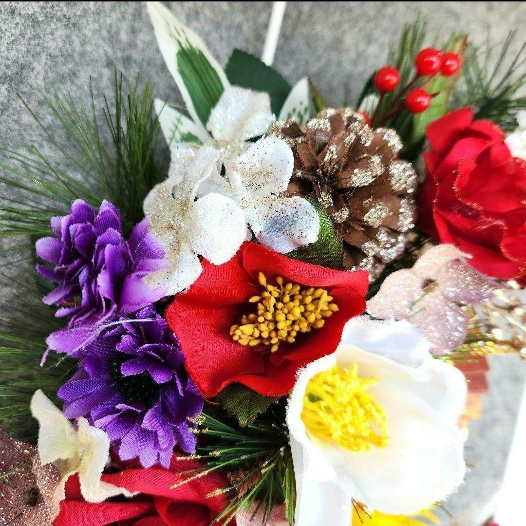 お正月飾り　三日月リース253