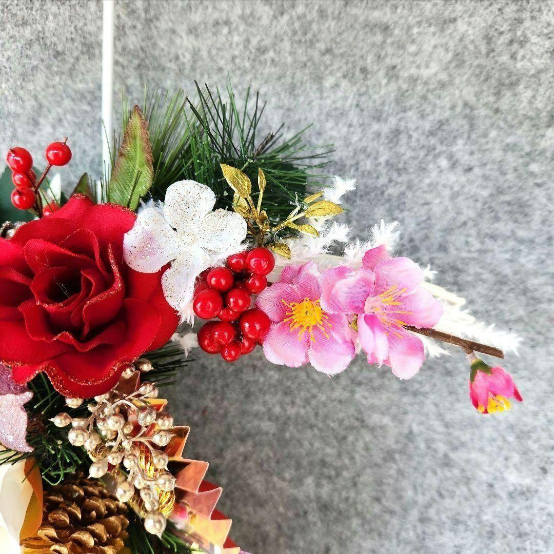 お正月飾り　三日月リース253