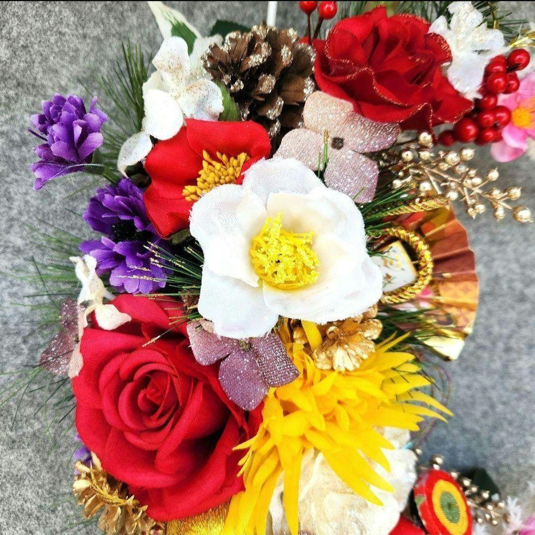 お正月飾り　三日月リース253