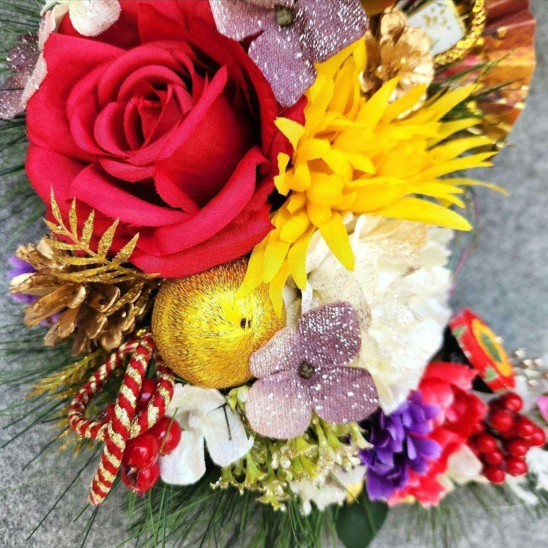 お正月飾り　三日月リース253