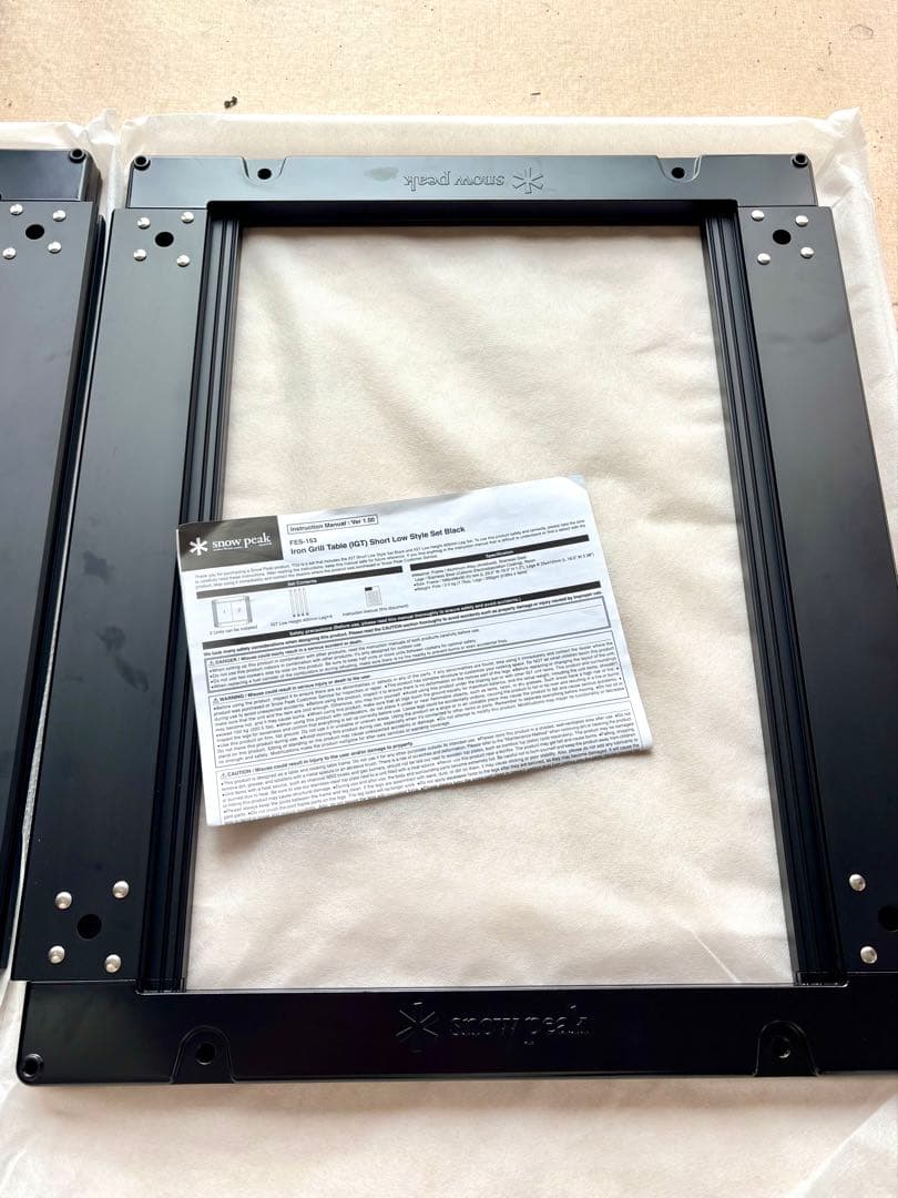 スノーピーク 雪峰祭限定 IGTテーブル ショートブラック2台セット