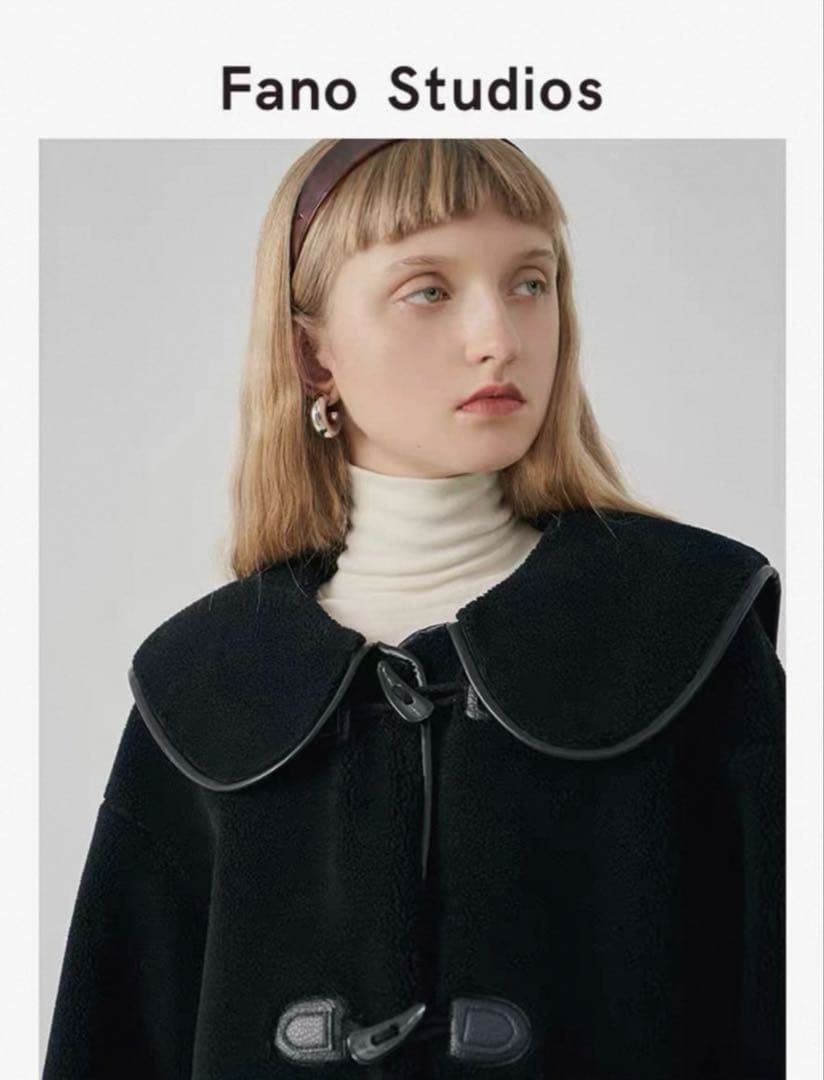 即購可Fano Studiosワイドカラー ミドルダッフルコートFD21W063