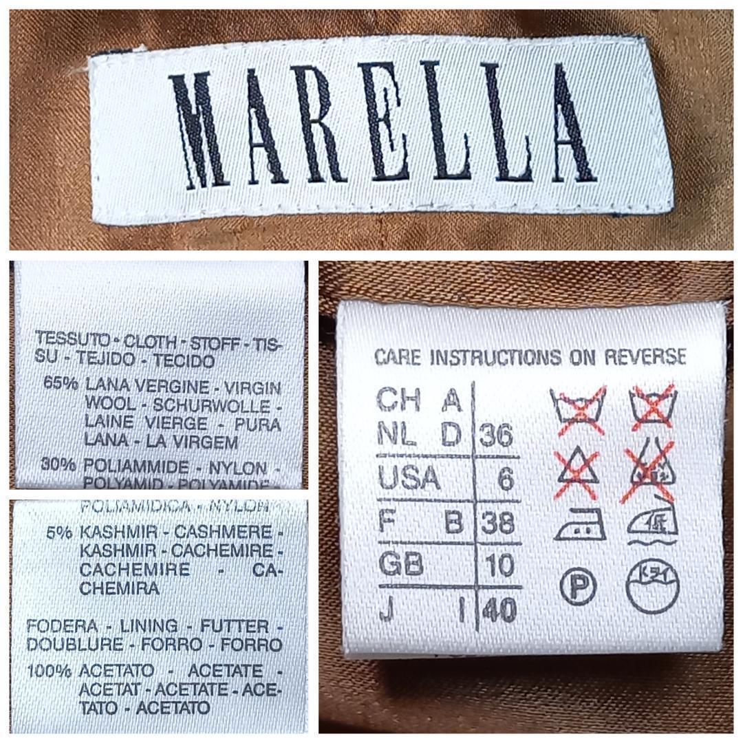 大きめサイズ✨MaxMara サイズ40 ダブルチェスターコート カシミヤ混