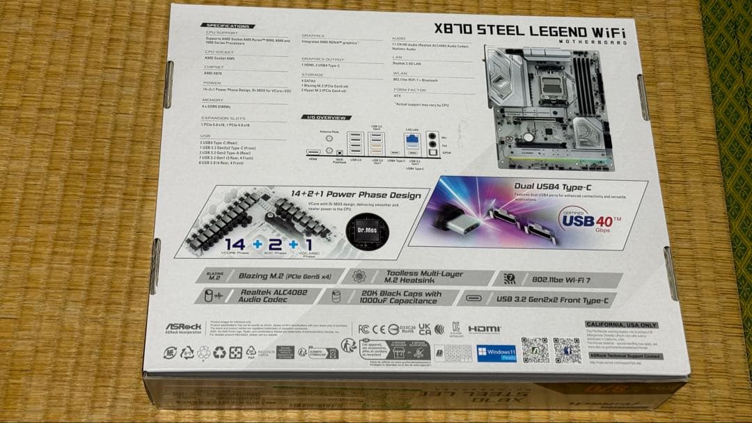 ackyあ X870 Steel Legend Wifi