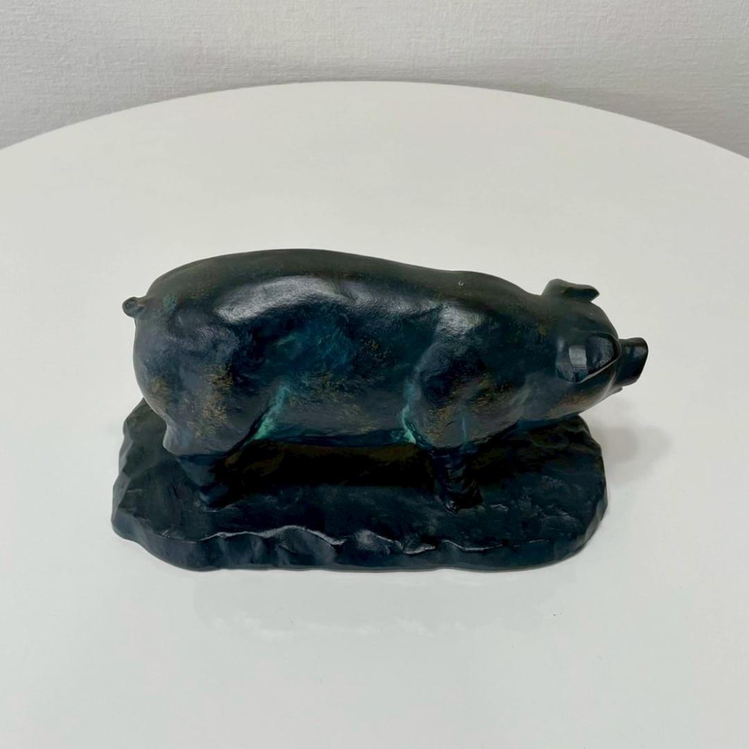 ヴィンテージ 豚 部位 鉄製 オブジェ アイアン 置物 ビンテージ