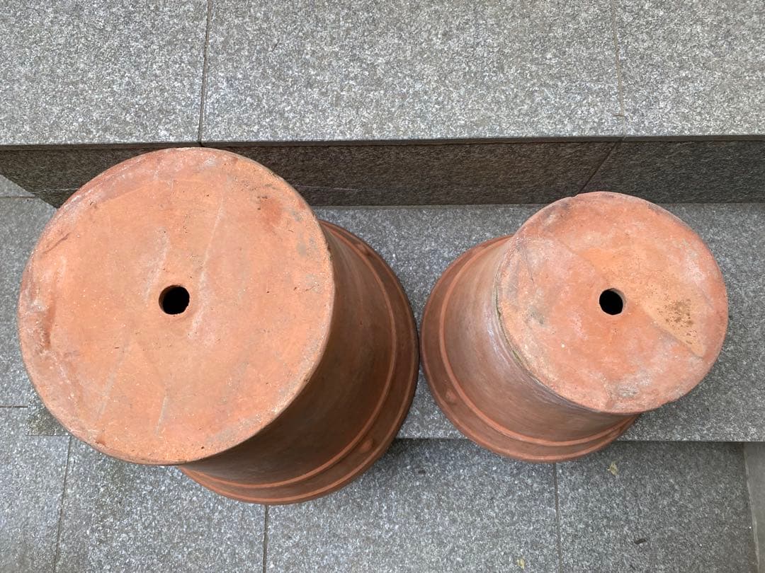 テラコッタ植木鉢 大小セット