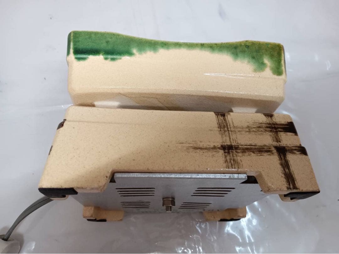 野々田商店 卓上 江戸火鉢 風炉 陶製電熱器 瓶掛 茶道具 電気コンロ