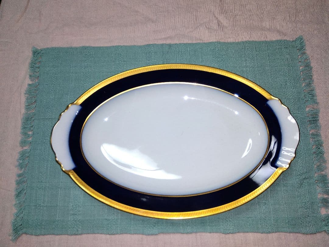 大倉陶園大皿瑠璃プラター