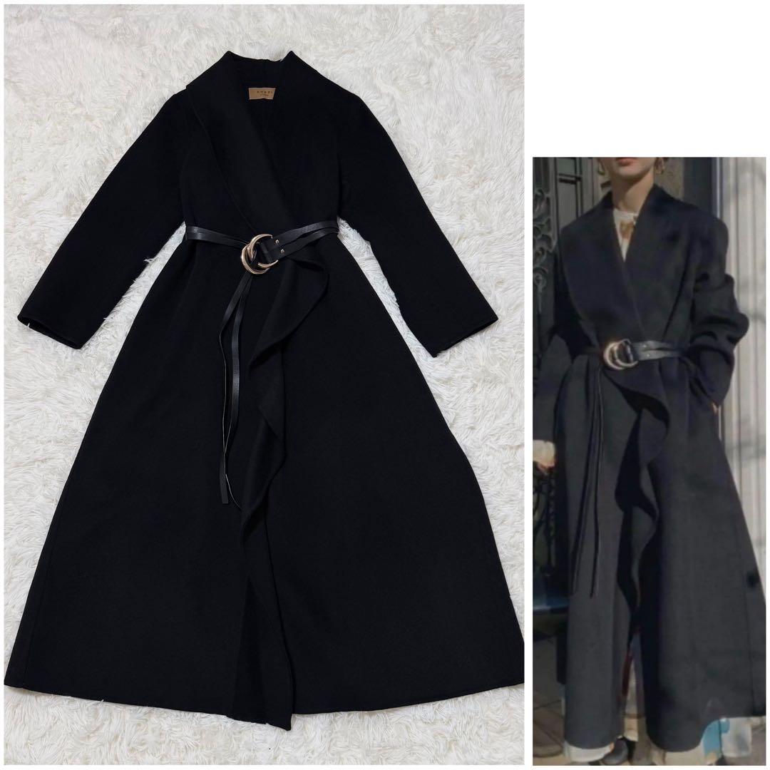【美品】AMERI UNDRESSED FRILL COLLAR COAT