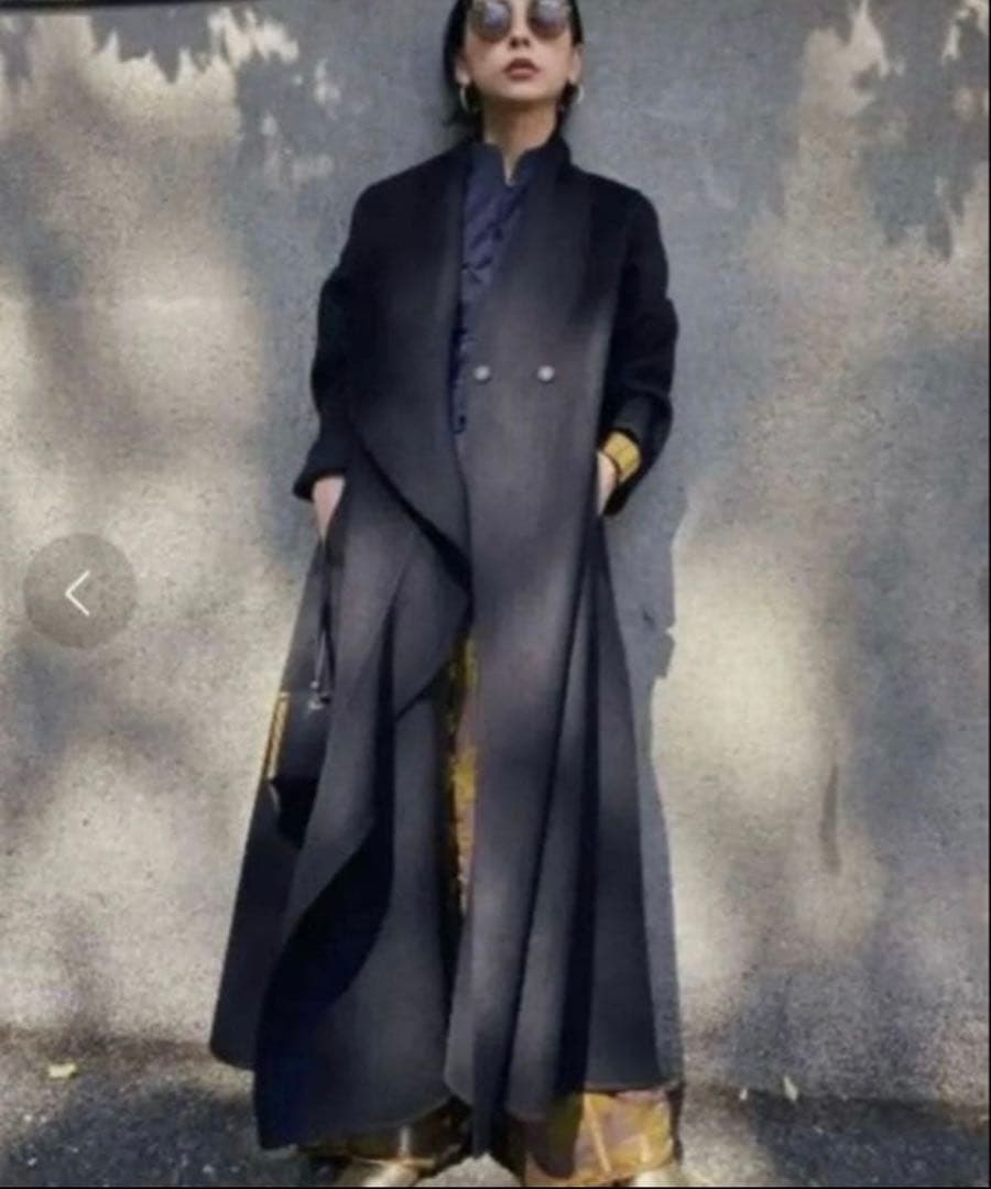 【美品】AMERI UNDRESSED FRILL COLLAR COAT