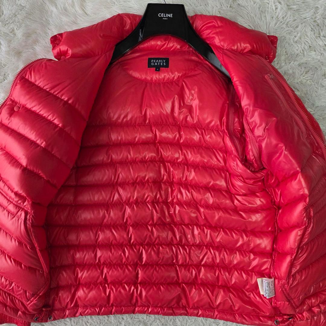 【サイズ4】パーリーゲイツ 2way ダウンジャケット ベスト ピンク系 ゴルフ