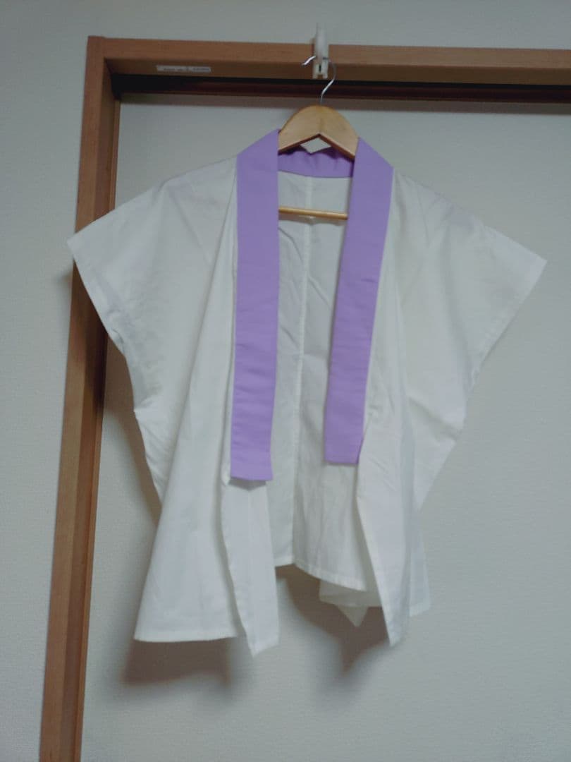 紫色花柄 袴セット 150-160cm