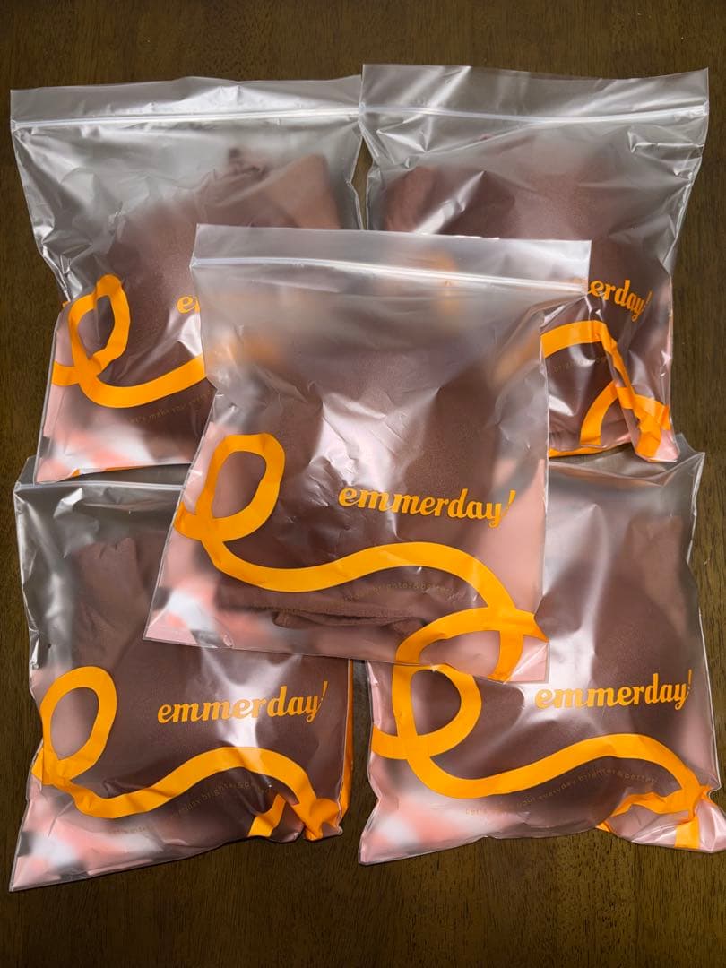 ⚪︎emmerday! ブラジャー５個セット 4Lサイズ ブラウン