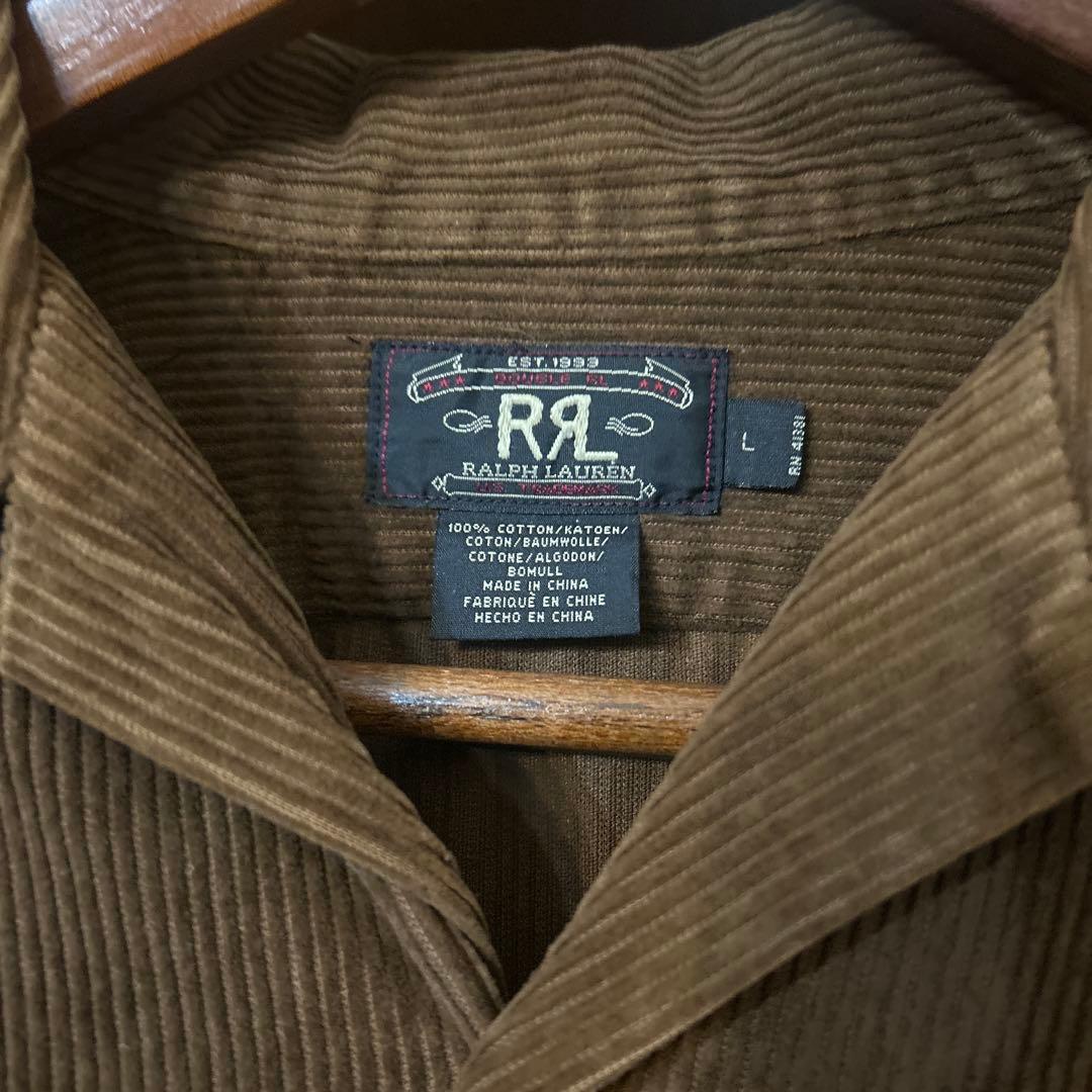 90s RRL コーデュロイ　オープンカラー　開襟