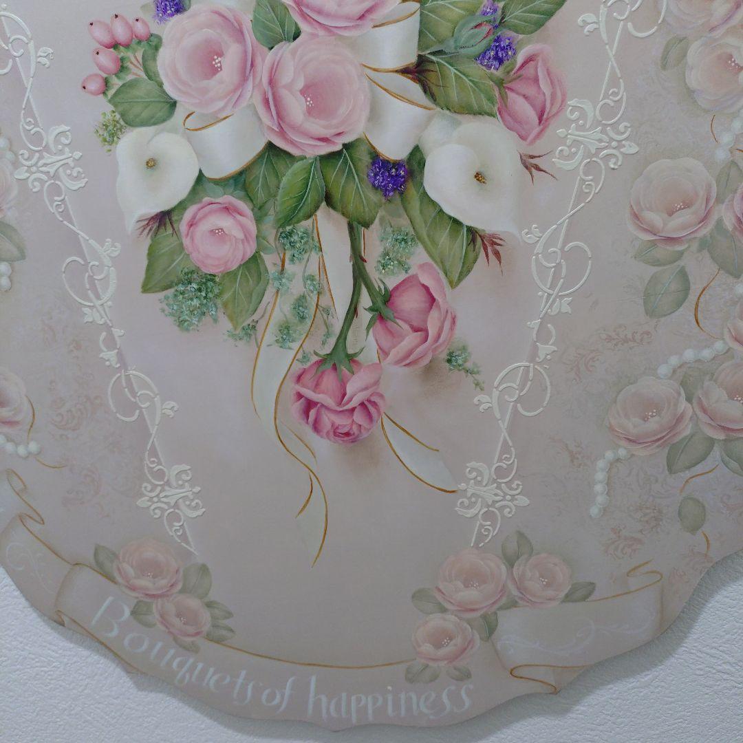 スカラップボード大　リバーシブル　トールペイント作品