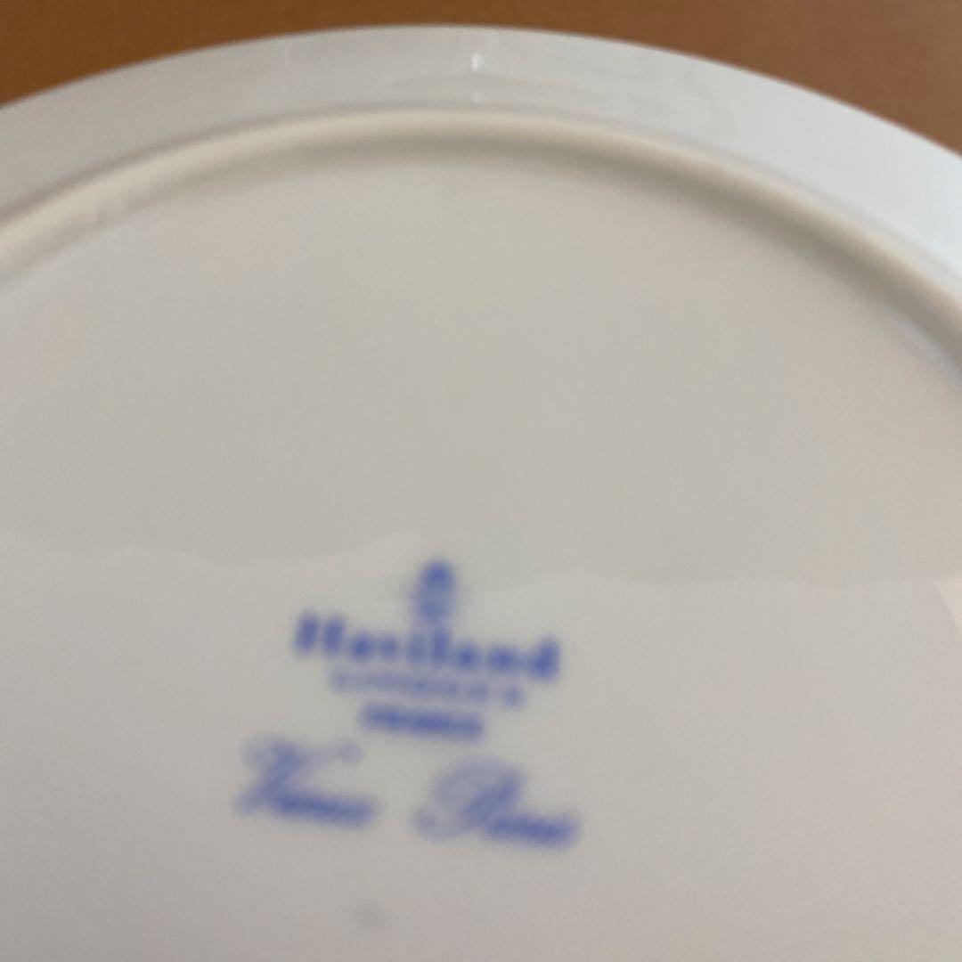 アビランド リモージュ ヴューパリヴェールグリーン プレート 19cm