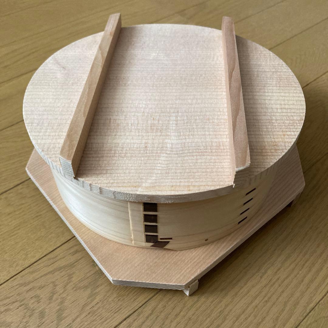 定価14300円　足立茂久商店　わっぱ蒸し器　6寸　電子レンジ使用可能