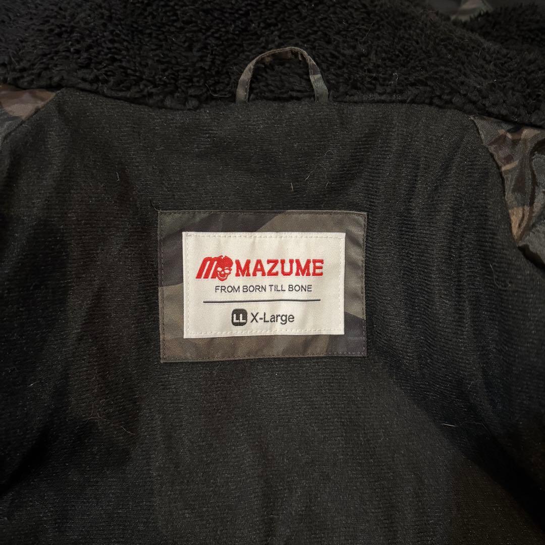 マズメ MAZUME 防寒フィッシングスーツ 上下セット 迷彩柄 XLサイズ