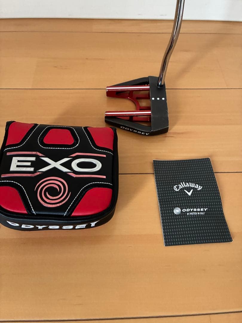 ODYSSEY EXO パター ヘッドカバー付き